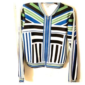 Dope stripe green , blue and black jacket 🥰